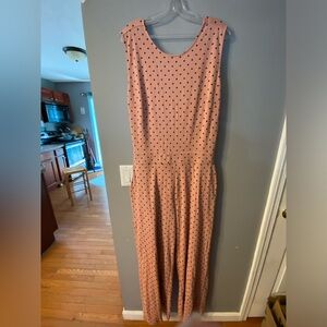 NEW YORK & Co Women’s XXL brown polka dot stretch 100% cotton